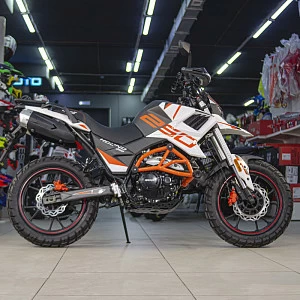 Мотоцикл турэндуро ROCKOT HOUND 250 (белый/оранжевый, ЭПТС)
