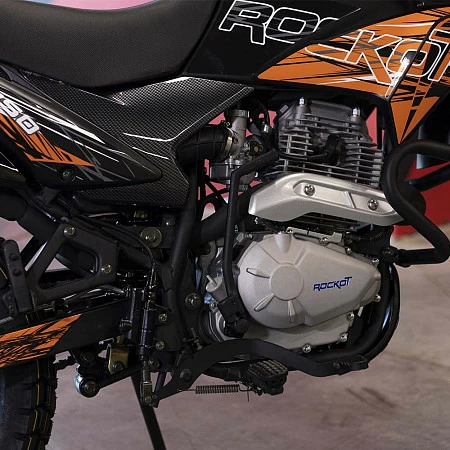 Мотоцикл эндуро ROCKOT XR250 (черный/оранжевый, 21/18, ЭПТС)